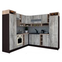 Bucatarie de Colt COSSY NEW ST. 230-250, Wenge / Decor K084
